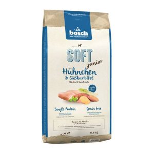 BOSCH SOFT JUNIOR półwilgotna karma dla szczeniaka z kurczakiem i batatami 12,5kg + 2,5kg GRATIS