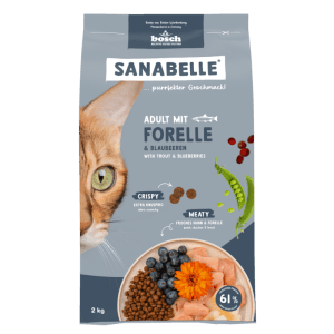 SANABELLE ADULT TROUT – sucha karma dla kota z pstrągiem