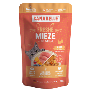 SANABELLE FRESHE MIEZE CHICKEN mokra karma dla kota z indykiem 100g