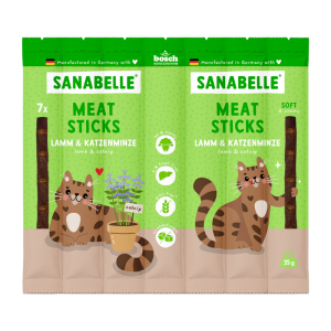 SANABELLE MEAT STICKS kabanosy dla kota z jagnięciną