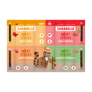 SANABELLE MEAT STICKS kabanosy dla kota mix smaków