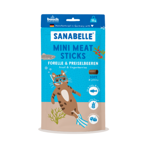 SANABELLE MINI MEAT STICKS kabanosy dla kota z pstrągiem