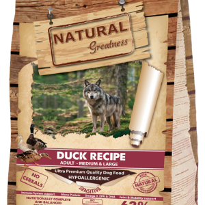 NATURAL GREATNESS Duck Recipe 2 kg – karma monobiałkowa na bazie mięsa z kaczki, psy dorosłe średnie i duże